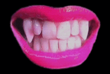 Gif animé bouche vampire